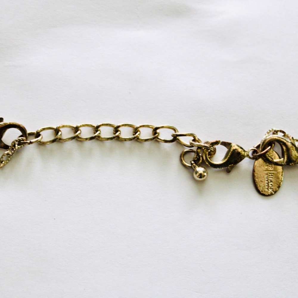 White House/Black Market Necklace Gold-Tone, Red, Black, & Clear - Picture 6 of 8